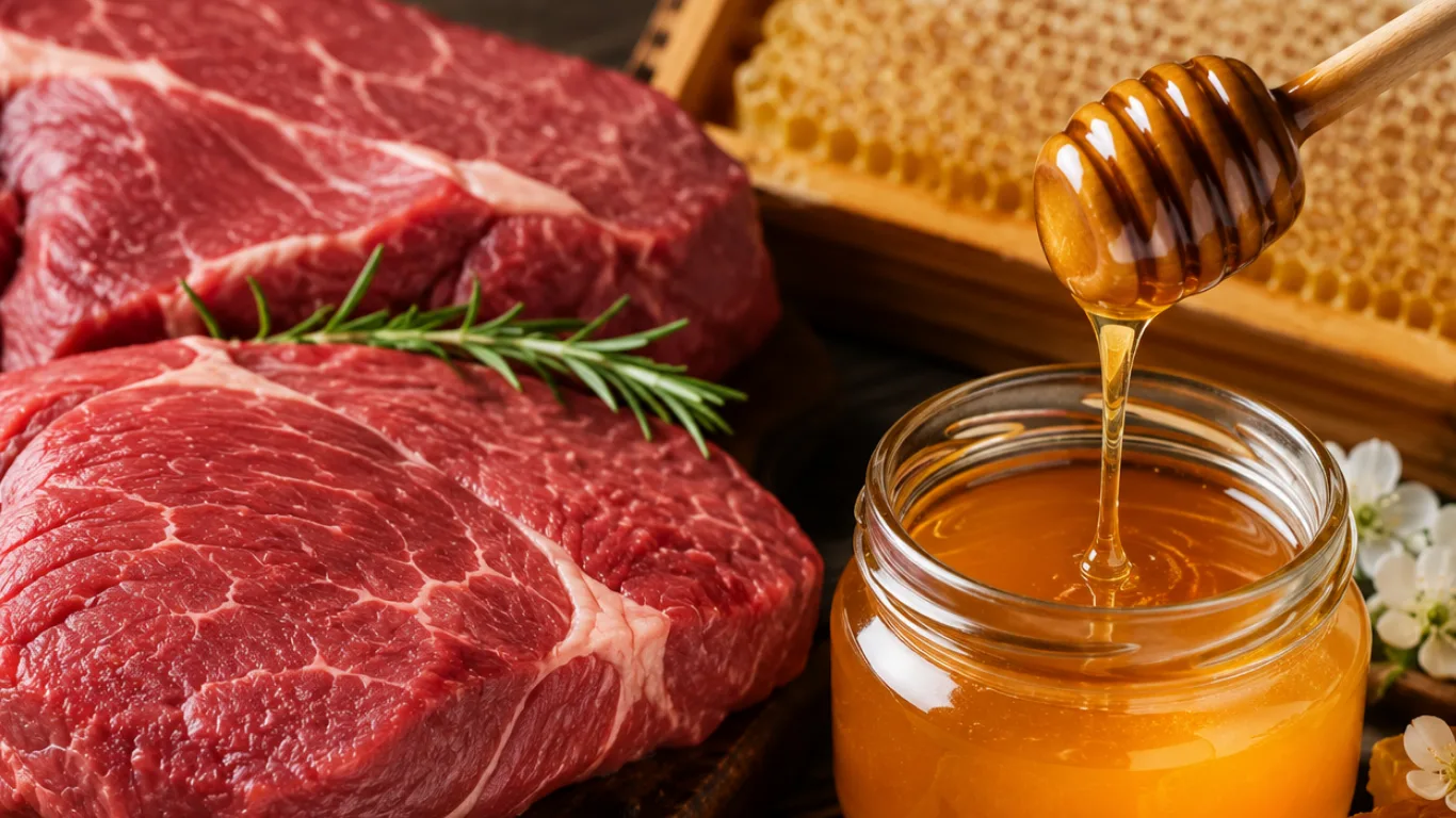 Carne bovina e mel brasileiros ampliam vendas para a Europa antes de embargo
